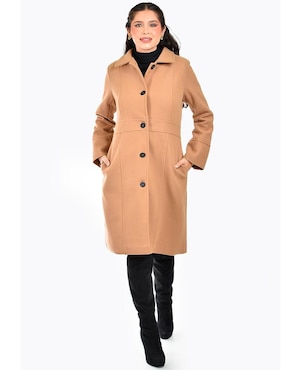Abrigo Roman Fashion abierto para mujer