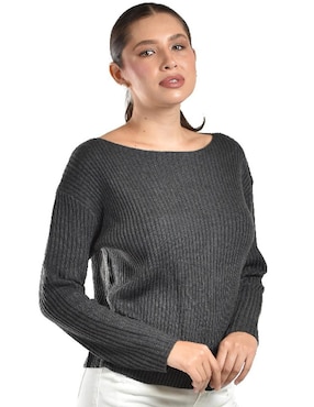 Suéter Roman fashion cuello ojal para mujer