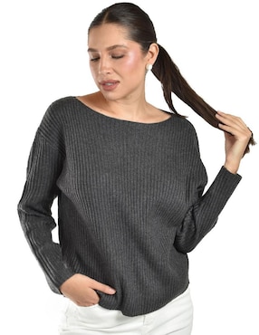 Suéter Roman fashion cuello ojal para mujer