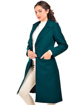 Abrigo Roman Fashion abierto para mujer