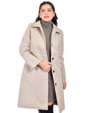 Abrigo Roman Fashion abierto para mujer