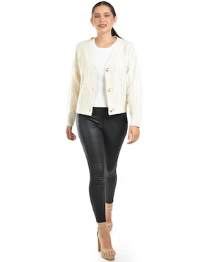 Suéter Roman Fashion cuello V para mujer
