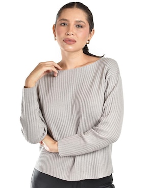 Suéter Roman Fashion cuello ojal para mujer