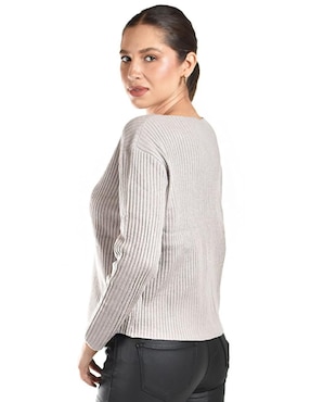 Suéter Roman Fashion cuello ojal para mujer