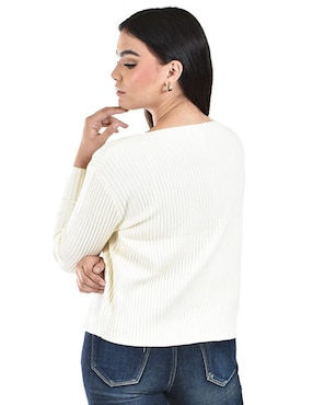 Suéter Roman Fashion cuello ojal para mujer