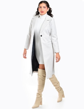 Abrigo Roman Fashion abierto para mujer