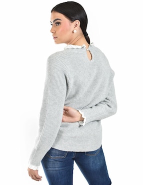 Suéter Roman Fashion cuello redondo para mujer