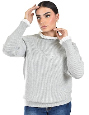 Suéter Roman Fashion cuello redondo para mujer