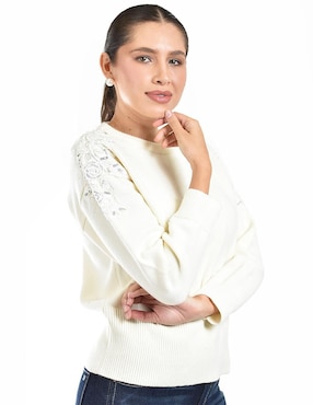 Suéter Roman Fashion cuello redondo para mujer