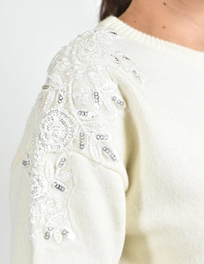 Suéter Roman Fashion cuello redondo para mujer