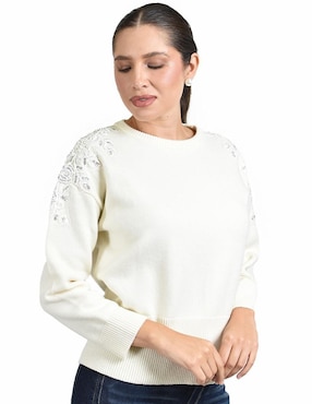 Suéter Roman Fashion cuello redondo para mujer