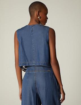 Top Studio F cuello redondo tirante ancho
