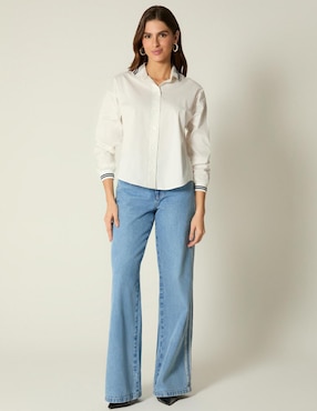 Blusa Studio F manga larga para mujer