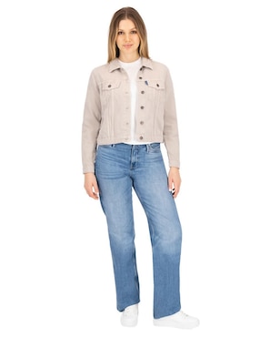 Chamarra denim Indicum Denim de mezclilla para mujer