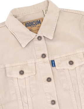 Chamarra denim Indicum Denim de mezclilla para mujer