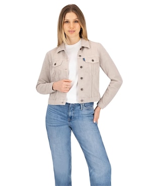 Chamarra denim Indicum Denim de mezclilla para mujer