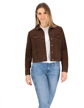 Chamarra denim Indicum Denim de mezclilla para mujer
