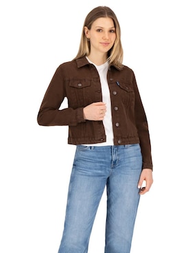 Chamarra denim Indicum Denim de mezclilla para mujer