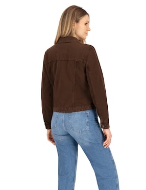 Chamarra denim Indicum Denim de mezclilla para mujer