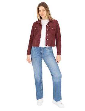 Chamarra Indicum Denim Básicos de mezclilla para mujer