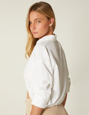 Top Studio F cuello camisero manga 3/4
