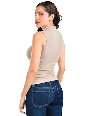 Blusa Roman Fashion sin manga para mujer