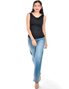 Blusa Roman Fashion sin manga para mujer