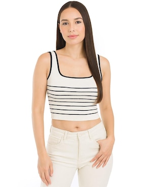 Blusa Roman Fashion sin manga para mujer