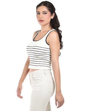 Blusa Roman Fashion sin manga para mujer