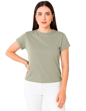 Blusa Roman Fashion manga corta para mujer