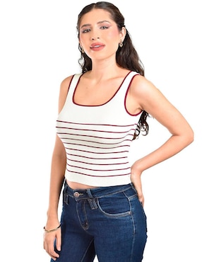 Blusa Roman Fashion sin manga para mujer