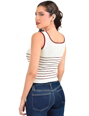Blusa Roman Fashion sin manga para mujer