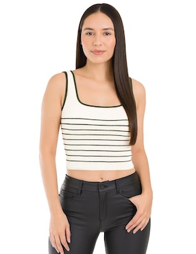 Blusa Roman Fashion sin manga para mujer