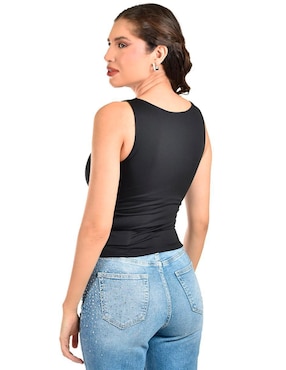 Blusa Roman Fashion sin manga para mujer