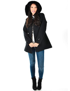 Abrigo Roman Fashion abierto para mujer