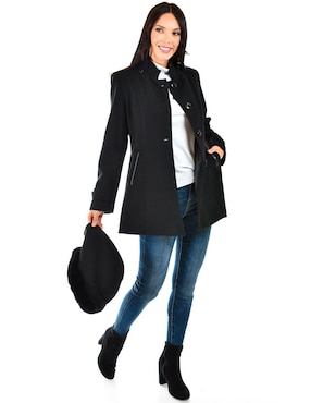 Abrigo Roman Fashion abierto para mujer