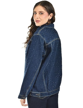 Chamarra Denim Roman Fashion para mujer
