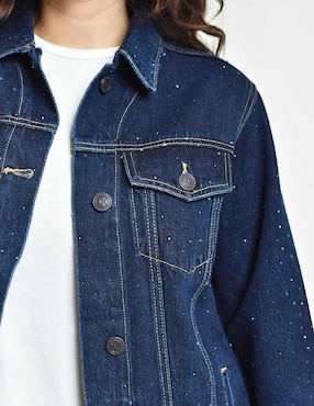 Chamarra Denim Roman Fashion para mujer