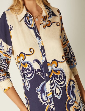 Blusa Studio F manga 3/4 para mujer