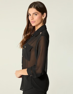 Blusa Studio F manga larga para mujer