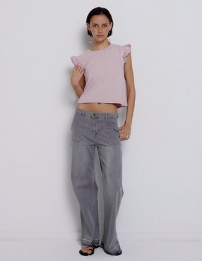 Blusa Renatta&Go manga corta para mujer