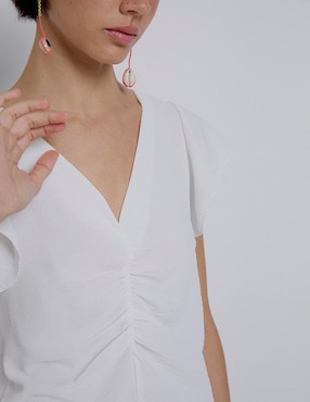 Blusa Renatta&Go manga corta para mujer