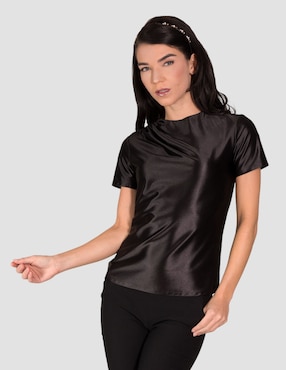 Blusa Too Petite manga corta para mujer