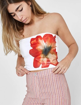 Top strapless Naelle sin manga para mujer