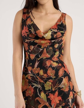 Vestido crop de fiesta Topshop escote V