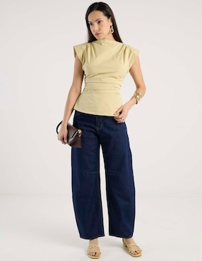 Blusa Topshop manga corta para mujer