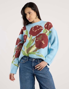 Suéter Topshop cuello redondo para mujer