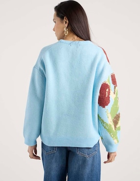 Suéter Topshop cuello redondo para mujer