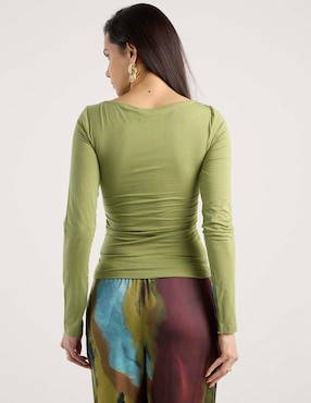 Blusa Topshop manga larga para mujer