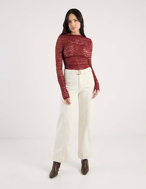 Blusa Topshop manga larga para mujer